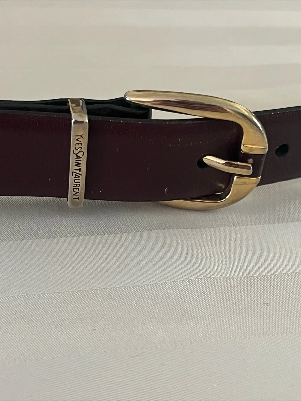 1980s Brown Yves Saint Laurent belt 38/85